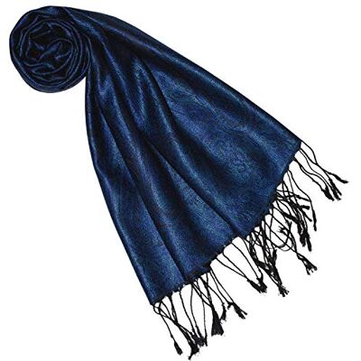 Lorenzo Cana Écharpe en soie pour femme 100 % soie tissée Élégant motif cachemire ton sur ton - Publicité Lorenzo Cana Écharpe en soie pour femme 100 % soie tissée Élégant motif cachemire ton sur ton - Publicité
