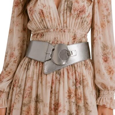FASHIONGEN Ceinture en Cuir véritable large femme boucle ronde croisé SOLAINE - Publicité FASHIONGEN Ceinture en Cuir véritable large femme boucle ronde croisé SOLAINE - Publicité