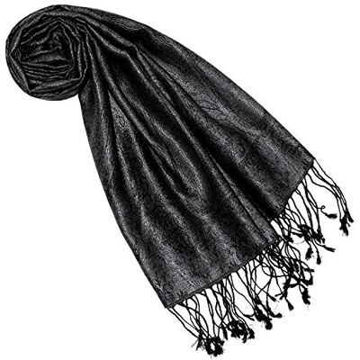 Lorenzo Cana Écharpe en soie pour femme 100 % soie tissée Élégant motif cachemire ton sur ton - Publicité Lorenzo Cana Écharpe en soie pour femme 100 % soie tissée Élégant motif cachemire ton sur ton - Publicité