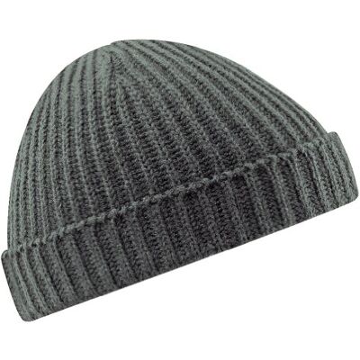 Beechfield Bonnet rétro Unisexe (Taille Unique) (Gris foncé) - Publicité Beechfield Bonnet rétro Unisexe (Taille Unique) (Gris foncé) - Publicité