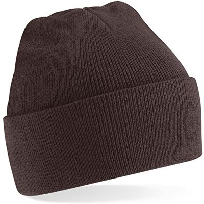 Beechfield Bonnet Femme Marron Chocolat - Publicité Beechfield Bonnet Femme Marron Chocolat - Publicité