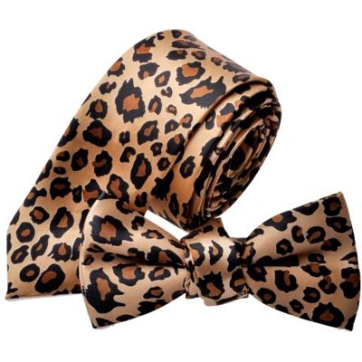 TopTie Ensemble cravate et nœud papillon, unisexe, motif léopard, marron, taille unique - Publicité TopTie Ensemble cravate et nœud papillon, unisexe, motif léopard, marron, taille unique - Publicité
