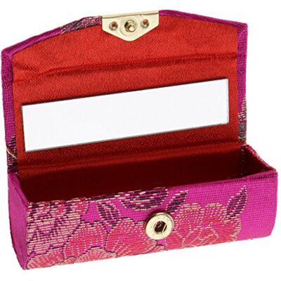 KBOLAE Lot de 5 boîtes de rangement en brocart pour rouge à lèvres brillant à lèvres et miroir aléatoire - Publicité KBOLAE Lot de 5 boîtes de rangement en brocart pour rouge à lèvres brillant à lèvres et miroir aléatoire - Publicité