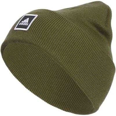 Adidas Men's Wide Cuff Beanie, Tall fit Slouchy Cuffed Acrylic Knit Hat/Cap for Winter, Focus Olive Green/Black/White, One Size - Publicité Adidas Men's Wide Cuff Beanie, Tall fit Slouchy Cuffed Acrylic Knit Hat/Cap for Winter, Focus Olive Green/Black/White, One Size - Publicité