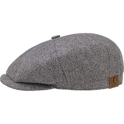 Stetson Casquette Hatteras en Soie Femme/Homme Made in The EU Sauvage Bonnet avec Visiere, Doublure Printemps-ete Ete 61 cm Bleu-Blanc - Publicité Stetson Casquette Hatteras en Soie Femme/Homme Made in The EU Sauvage Bonnet avec Visiere, Doublure Printemps-ete Ete 61 cm Bleu-Blanc - Publicité