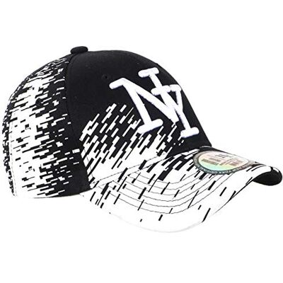 Hip Hop Honour Casquette NY Noire Tags Blancs City Fashion Baseball Noryk Mixte - Publicité Hip Hop Honour Casquette NY Noire Tags Blancs City Fashion Baseball Noryk Mixte - Publicité