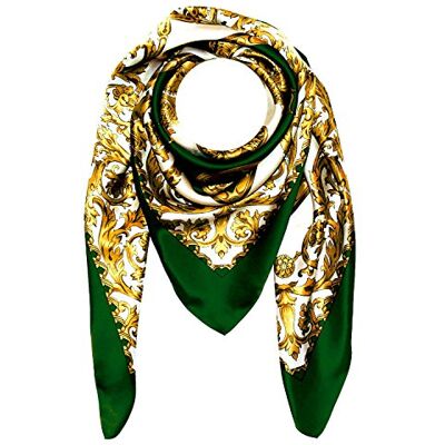 LORENZO CANA Foulard pour la femme – écharpe à la mode de 100% soie pour le printemps et l´été avec les mesures de 100 cm x 100 cm – soyeux, élégant et très coloré - Publicité LORENZO CANA Foulard pour la femme – écharpe à la mode de 100% soie pour le printemps et l´été avec les mesures de 100 cm x 100 cm – soyeux, élégant et très coloré - Publicité