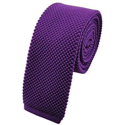 TigerTie ohne Markenname étroit cravate tricotée lila violet unicolor cravate Polyester Tie - Publicité TigerTie ohne Markenname étroit cravate tricotée lila violet unicolor cravate Polyester Tie - Publicité