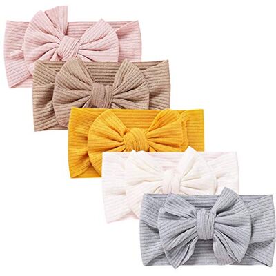 DRESHOW 5 Pièces Bandeaux Bébé Bande de Cheveux Arc Bande de Cheveux Bandeaux Accessoires Bébé Fille Enfant Turban Bandeau - Publicité DRESHOW 5 Pièces Bandeaux Bébé Bande de Cheveux Arc Bande de Cheveux Bandeaux Accessoires Bébé Fille Enfant Turban Bandeau - Publicité