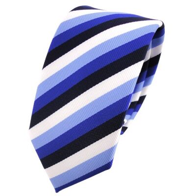 TigerTie étroit cravate bleu marine royal blanc bleu pastel rayé Tie - Publicité TigerTie étroit cravate bleu marine royal blanc bleu pastel rayé Tie - Publicité