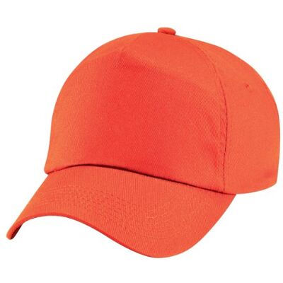 Beechfield Casquette de Baseball 100% Coton Enfant Unisexe (Taille Unique) (Orange) - Publicité Beechfield Casquette de Baseball 100% Coton Enfant Unisexe (Taille Unique) (Orange) - Publicité