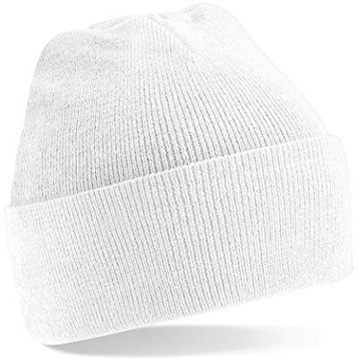 Beechfield Bonnet à Revers Casquette de Baseball, Blanc, Taille Unique Mixte - Publicité Beechfield Bonnet à Revers Casquette de Baseball, Blanc, Taille Unique Mixte - Publicité