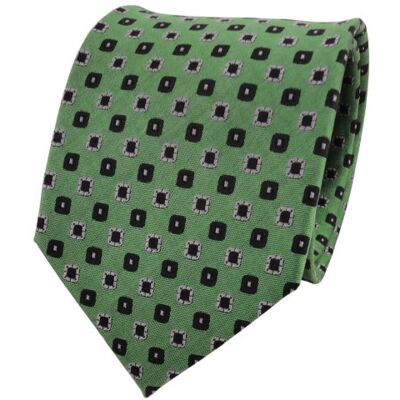 TigerTie Designer cravate en soie vert gris noir à pois cravate en soie - Publicité TigerTie Designer cravate en soie vert gris noir à pois cravate en soie - Publicité