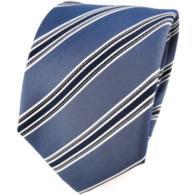 TigerTie cravate en soie gris bleu gris anthracite argent rayé cravate en soie - Publicité TigerTie cravate en soie gris bleu gris anthracite argent rayé cravate en soie - Publicité