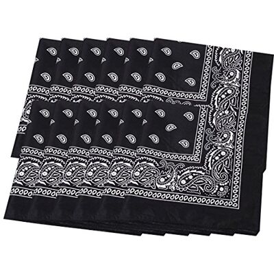 Pluto & Fox Bandanas paisley Lot De 12PCS Fichu Mouchoir Unisexe,Bandeau de Cheveux,Echarpe de Cou,Décoration Rétro Style Multicolore&Même Couleur 100% De Polyester Unisexe Pour Homme Et Femme - Publicité Pluto & Fox Bandanas paisley Lot De 12PCS Fichu Mouchoir Unisexe,Bandeau de Cheveux,Echarpe de Cou,Décoration Rétro Style Multicolore&Même Couleur 100% De Polyester Unisexe Pour Homme Et Femme - Publicité