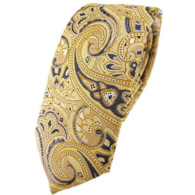 TigerTie Cravate fine design à motifs cachemire Binder Tie - Publicité TigerTie Cravate fine design à motifs cachemire Binder Tie - Publicité