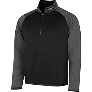 Callaway Golf Hommes 1/4 Pull midlache de Sport à Deux Tons Caviar M - Publicité Callaway Golf Hommes 1/4 Pull midlache de Sport à Deux Tons Caviar M - Publicité