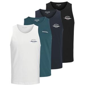 Jack & Jones Tanktop 4pk Jjbrandon SL Lot de 4 débardeurs MP, Blazer Bleu Marine, XS Hommes - Publicité Jack & Jones Tanktop 4pk Jjbrandon SL Lot de 4 débardeurs MP, Blazer Bleu Marine, XS Hommes - Publicité