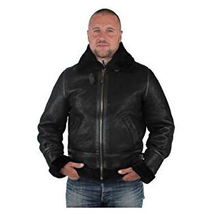 Bombardier Schott en mouton retourné Ref 25766 Noi XXL - Publicité Bombardier Schott en mouton retourné Ref 25766 Noi XXL - Publicité