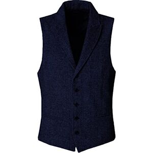 Solovedress Gilet Costume Homme Vintage Sans Manche Mariage Tweed Revers cranté Gilets(Marine Foncé, XXXL) - Publicité Solovedress Gilet Costume Homme Vintage Sans Manche Mariage Tweed Revers cranté Gilets(Marine Foncé, XXXL) - Publicité