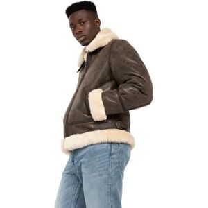 Bombardier Schott en mouton retourné Ref 25766 Mar XXL - Publicité Bombardier Schott en mouton retourné Ref 25766 Mar XXL - Publicité