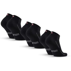 DANISH ENDURANCE Chaussettes de Sport Rembourrées, en Coton Bio, pour Hommes & Femmes, Unisexes, Lot de 3 ou 6 Noir 35-38 - Publicité DANISH ENDURANCE Chaussettes de Sport Rembourrées, en Coton Bio, pour Hommes & Femmes, Unisexes, Lot de 3 ou 6 Noir 35-38 - Publicité