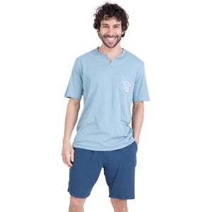 Athena – Pyjama Court Homme – Easy Coton – Oeko-TEX® Bas Gaze de Coton – Col Rabat - Publicité Athena – Pyjama Court Homme – Easy Coton – Oeko-TEX® Bas Gaze de Coton – Col Rabat - Publicité