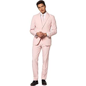 OppoSuits Homme Solid Color Party Suits for Men – Lush Blush – Full Suit: Includes Pants, Jacket and Tie Costume d'homme, Pink, 50 - Publicité OppoSuits Homme Solid Color Party Suits for Men – Lush Blush – Full Suit: Includes Pants, Jacket and Tie Costume d'homme, Pink, 50 - Publicité