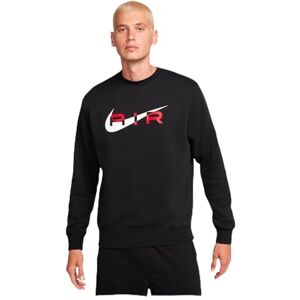 Nike Sweat-Shirt NSW Air Crew en Polaire pour Homme, Noir / (Rouge université), L - Publicité Nike Sweat-Shirt NSW Air Crew en Polaire pour Homme, Noir / (Rouge université), L - Publicité