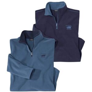 ATLAS FOR MEN Lot de 2 Pulls Polaires Homme Ultra Léger et Chaud Pull Zippé Col Montant Idéal Hiver/Voyage/Randonnée Lavable en Machine Pulls Polaire Homme Disponible en Grandes Tailles - Publicité ATLAS FOR MEN Lot de 2 Pulls Polaires Homme Ultra Léger et Chaud Pull Zippé Col Montant Idéal Hiver/Voyage/Randonnée Lavable en Machine Pulls Polaire Homme Disponible en Grandes Tailles - Publicité