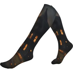 EKPASVC Happy Halloween Chaussettes de compression unisexes pour course à pied, randonnée, parfait pour les longs vols, le travail et le sport, 2 Noir-2, Taille unique - Publicité EKPASVC Happy Halloween Chaussettes de compression unisexes pour course à pied, randonnée, parfait pour les longs vols, le travail et le sport, 2 Noir-2, Taille unique - Publicité