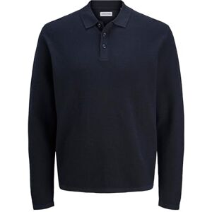 Jack & Jones Jjegeorge Knit Polo Ls Sn, Blazer Bleu Marine, XS Hommes - Publicité Jack & Jones Jjegeorge Knit Polo Ls Sn, Blazer Bleu Marine, XS Hommes - Publicité