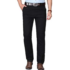 Kuson Homme Pantalon Anti-Rides Taille Haute Coton Tube Droite Décontracté Noir 46 - Publicité Kuson Homme Pantalon Anti-Rides Taille Haute Coton Tube Droite Décontracté Noir 46 - Publicité