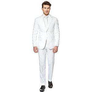 OppoSuits Homme Solid Color Party Suits for Men – White Knight – Full Suit: Includes Pants, Jacket and Tie Costume d'homme, White, 48 - Publicité OppoSuits Homme Solid Color Party Suits for Men – White Knight – Full Suit: Includes Pants, Jacket and Tie Costume d'homme, White, 48 - Publicité