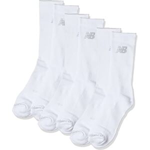 New Balance Lot de 3 paires de chaussettes unisexes, blanc, M UK - Publicité New Balance Lot de 3 paires de chaussettes unisexes, blanc, M UK - Publicité