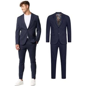 JEFF Hommes JFEzra Set 2-Piece Suit Jacket Pants Costume 2 pièces Veste Pantalon Dark Navy 50 - Publicité JEFF Hommes JFEzra Set 2-Piece Suit Jacket Pants Costume 2 pièces Veste Pantalon Dark Navy 50 - Publicité