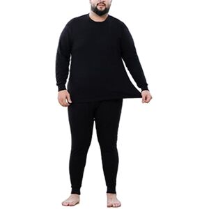 CFlong Ensemble De sous-vêtements Thermiques pour Homme, Couche De Base Thermique d'hiver, Col Rond Ultra Doux Et Chaud, Manches Longues, sans Couture, Grande Taille, Haut Et Bas (Noir,XXXXL) - Publicité CFlong Ensemble De sous-vêtements Thermiques pour Homme, Couche De Base Thermique d'hiver, Col Rond Ultra Doux Et Chaud, Manches Longues, sans Couture, Grande Taille, Haut Et Bas (Noir,XXXXL) - Publicité