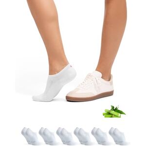 DANISH ENDURANCE Chaussettes Invisibles en Bambou, pour Hommes et Femmes, 6 Paires, Blanc, 48-51 - Publicité DANISH ENDURANCE Chaussettes Invisibles en Bambou, pour Hommes et Femmes, 6 Paires, Blanc, 48-51 - Publicité