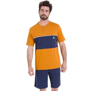 Athena Ensemble Pyjama Court Homme, Nightwear Chic 100% Coton Bio T-Shirt Manches Courtes Col Tunisien + Short Labels Oeko-TEX® Standard 100 et GOTS - Publicité Athena Ensemble Pyjama Court Homme, Nightwear Chic 100% Coton Bio T-Shirt Manches Courtes Col Tunisien + Short Labels Oeko-TEX® Standard 100 et GOTS - Publicité
