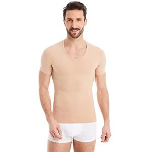 FINN T-Shirt Gainant pour Hommes avec col en V Maillot de Corps Shapewear à Manches Courtes en Coton Maillot de Compression Body Shaper pour Un Ventre Plus Plat Invisible Couleur de Peau Nude M - Publicité FINN T-Shirt Gainant pour Hommes avec col en V Maillot de Corps Shapewear à Manches Courtes en Coton Maillot de Compression Body Shaper pour Un Ventre Plus Plat Invisible Couleur de Peau Nude M - Publicité