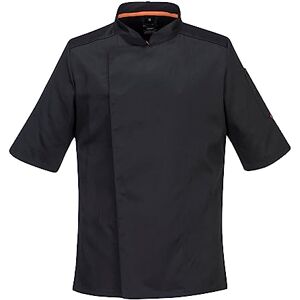 Portwest C738 Veste De Chef Professionnelle À Mailles Aérées Pour Hommes Noir, XL - Publicité Portwest C738 Veste De Chef Professionnelle À Mailles Aérées Pour Hommes Noir, XL - Publicité