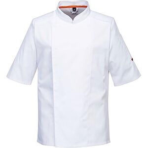 Portwest C738 Veste De Chef Professionnelle À Mailles Aérées Pour Hommes Blanc, XL - Publicité Portwest C738 Veste De Chef Professionnelle À Mailles Aérées Pour Hommes Blanc, XL - Publicité