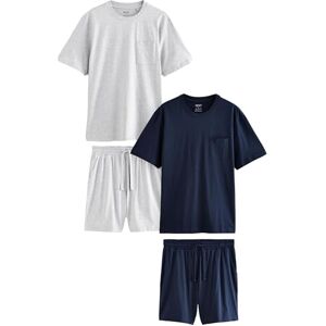 NEXT Homme Ensemble Pyjama Short en Jersey, Lot de 2 Navy Blue/Grey L - Publicité NEXT Homme Ensemble Pyjama Short en Jersey, Lot de 2 Navy Blue/Grey L - Publicité