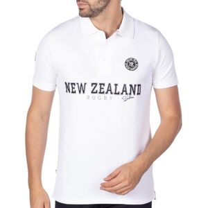 Shilton Polo Rugby Cup New Zealand Homme S/Blanc - Publicité Shilton Polo Rugby Cup New Zealand Homme S/Blanc - Publicité