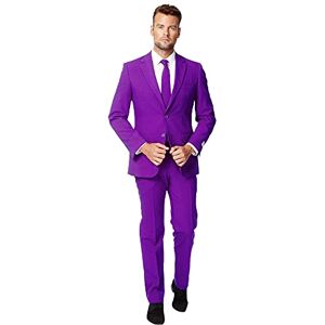 OppoSuits Homme Solid Color Party Suits for Men – Purple Prince – Full Suit: Includes Pants, Jacket and Tie Costume d'homme, Purple, 48 - Publicité OppoSuits Homme Solid Color Party Suits for Men – Purple Prince – Full Suit: Includes Pants, Jacket and Tie Costume d'homme, Purple, 48 - Publicité