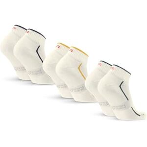 DANISH ENDURANCE Chaussettes de Sport Rembourrées, en Coton Bio, pour Hommes & Femmes, Lot de 3 ou 6 Multicolore (1xBlanc cassé/Vert foncé, 1xBlanc cassé/Bleu marine, 1xBlanc cassé/Moutarde) 43-47 - Publicité DANISH ENDURANCE Chaussettes de Sport Rembourrées, en Coton Bio, pour Hommes & Femmes, Lot de 3 ou 6 Multicolore (1xBlanc cassé/Vert foncé, 1xBlanc cassé/Bleu marine, 1xBlanc cassé/Moutarde) 43-47 - Publicité