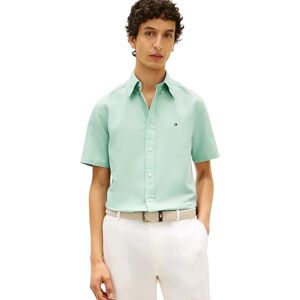 Tommy Hilfiger Chemise en Lin mélangé uni SS RF Sht S/S pour Homme, Vert, L - Publicité Tommy Hilfiger Chemise en Lin mélangé uni SS RF Sht S/S pour Homme, Vert, L - Publicité