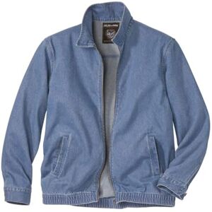 ATLAS FOR MEN Blouson d'Eté Homme en Jeans, Fermeture éclaire. Veste d’été Bleue en Toile Denim légère. L - Publicité ATLAS FOR MEN Blouson d'Eté Homme en Jeans, Fermeture éclaire. Veste d’été Bleue en Toile Denim légère. L - Publicité