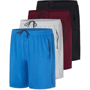 Real Essentials Lot de 4 Shorts de Course à Pied en Maille à séchage Rapide pour Homme avec Poches zippées (Grandes Tailles Disponibles), Lot 5, Taille 3XL - Publicité Real Essentials Lot de 4 Shorts de Course à Pied en Maille à séchage Rapide pour Homme avec Poches zippées (Grandes Tailles Disponibles), Lot 5, Taille 3XL - Publicité