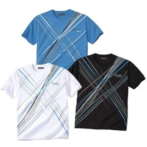 ATLAS FOR MEN Lot de 3 Tee-Shirts Imprimés Sport X-Trem XXL - Publicité ATLAS FOR MEN Lot de 3 Tee-Shirts Imprimés Sport X-Trem XXL - Publicité